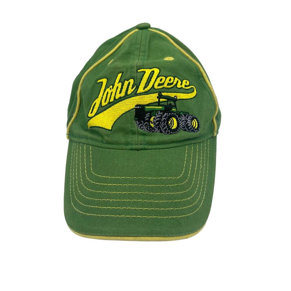 John Deere Tractor Hat Canvas Green Adjustable Small Medium